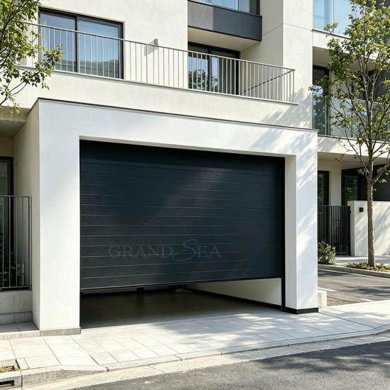 modern villa garage door