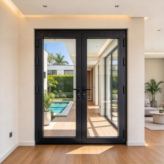 thermal break aluminium french doors