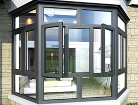 How can aluminum windows and doors be insulated through the hot summer